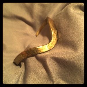 Hammered Brass Cuff